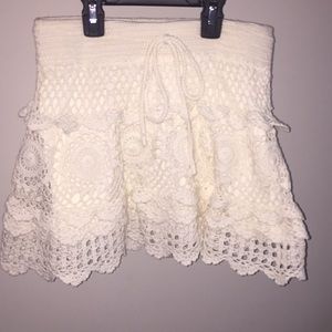 Forever21 XS crochet skirt